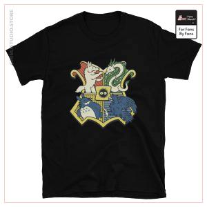 Studio Ghibli Characters As Hogwarts House T-shirt unisexe