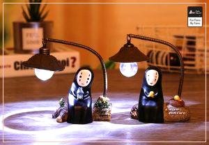 Spirited Away No Face Kaonashi Figuren Spielzeug LED-Licht