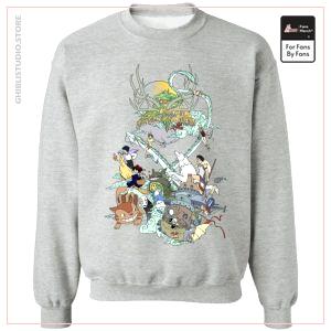 Ghibli Characters Farbkollektion Sweatshirt