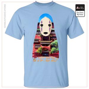 Spirited Away Kaonashi Cutout T shirt đầy màu sắc