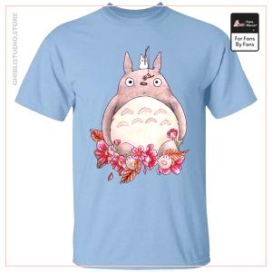 Totoro - Blumen-Fischen-T-Shirt