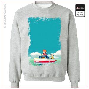 Ponyo und Sosuke auf Boots-Sweatshirt