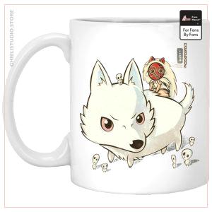 Princess Mononoke and The Wolf Cute Chibi Version Mug