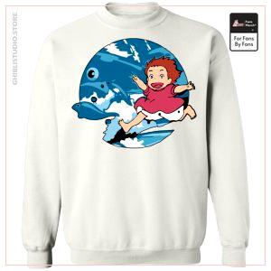 Ghibli Studio Ponyo auf den Wellen Sweatshirt Unisex