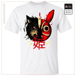 Princess Mononoke Maske & Wolf T-Shirt