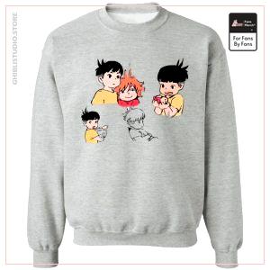 Ponyo và Sosuke Sketch Sweatshirt