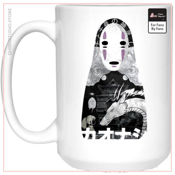 Spirited Away Kaonashi Cutout Black Mug