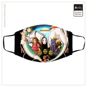 Spirited Away Characters Compilation Gesichtsmaske