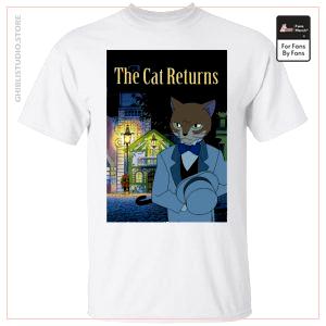 Le chat revient affiche t-shirt unisexe