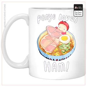 Ponyo Loves Ham Mug