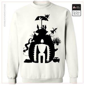 Studio Ghibli Black & White Art Compilation Sweatshirt Unisexe