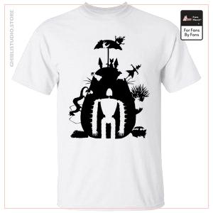 Studio Ghibli Black & White Art Compilation T-Shirt Unisex