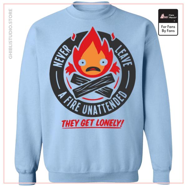 Howl's Moving Castle - Never Leave a Fire Sweatshirt