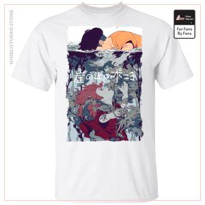Ponyo và Sosuke Creative Art T Shirt Unisex