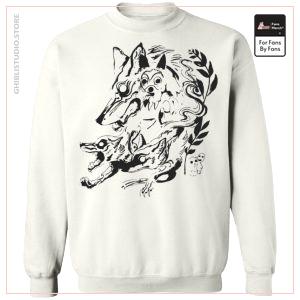 Princess Mononoke und The Wolf Creative Art Sweatshirt Unisex