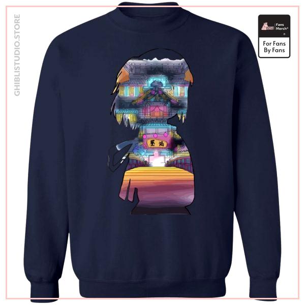 Spirited Away - Sen and The Bathhouse Cutout Colorful Sweatshirt