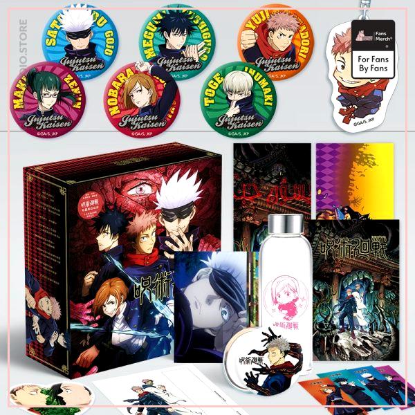 Anime Jujutsu Kaisen Lucky Gift Box Yuji Itadori Postcard Poster Badge Bookmark Fans Collection Toy - Ghibli Studio Store