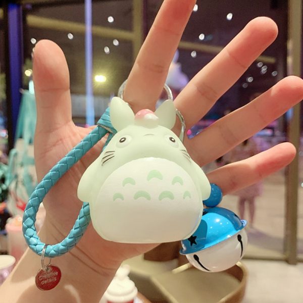 Anime My Neighbor Totoro Cartoon Keychain Cute Cat Ball Pendant Key Rings Women Bag Keyholder Mini 1 - Ghibli Studio Store